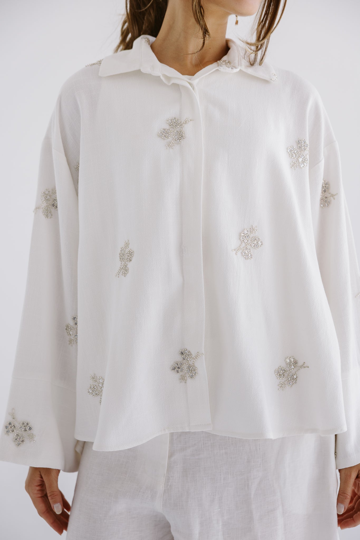 Bloom Blouse White - AB ESSENTIALS