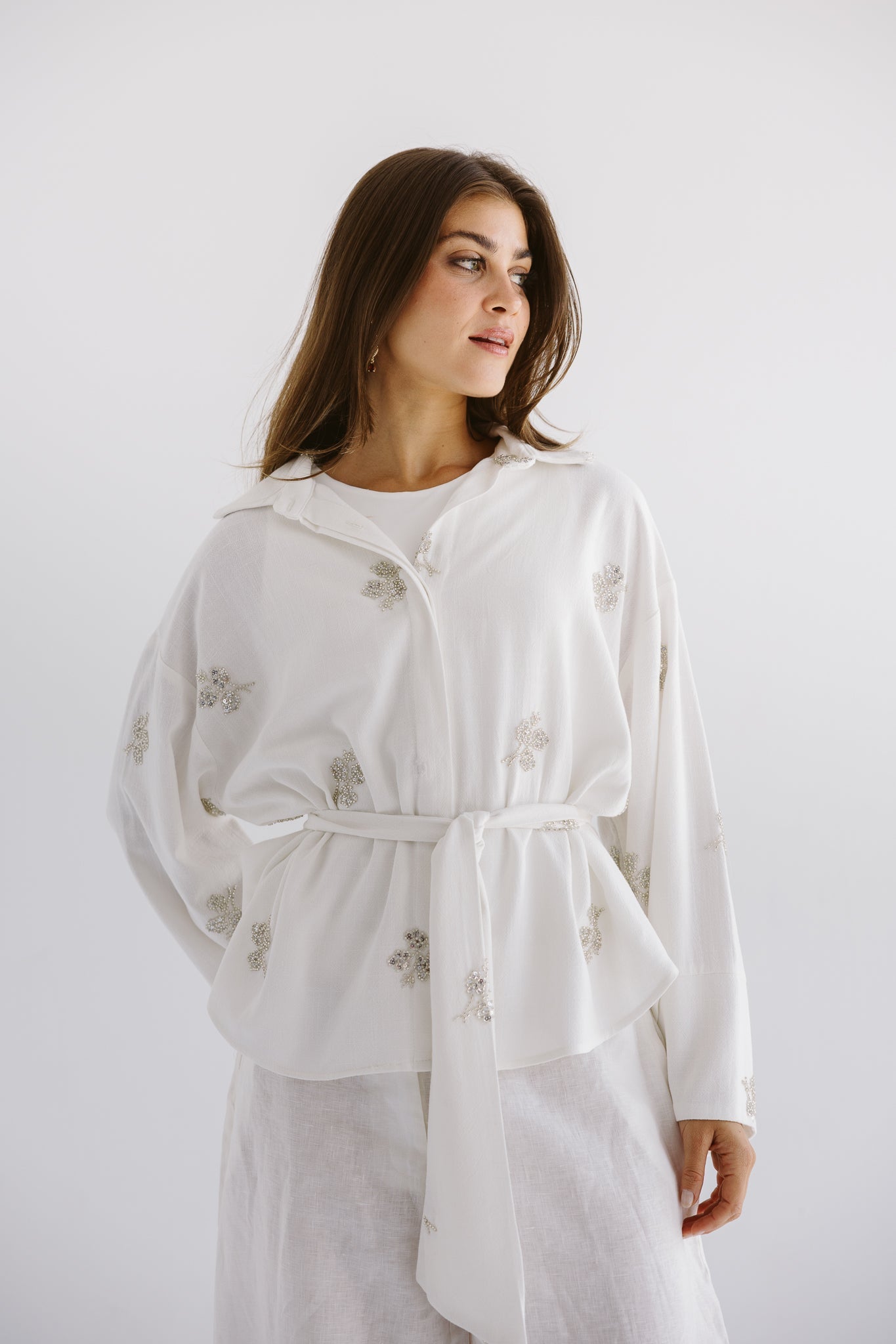 Bloom Blouse White - AB ESSENTIALS