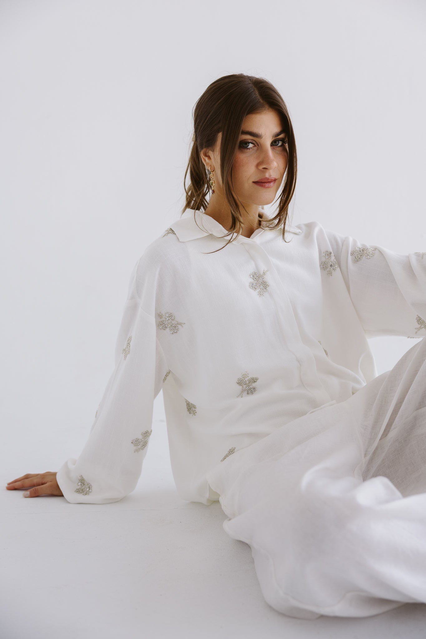 Bloom Blouse White - AB ESSENTIALS