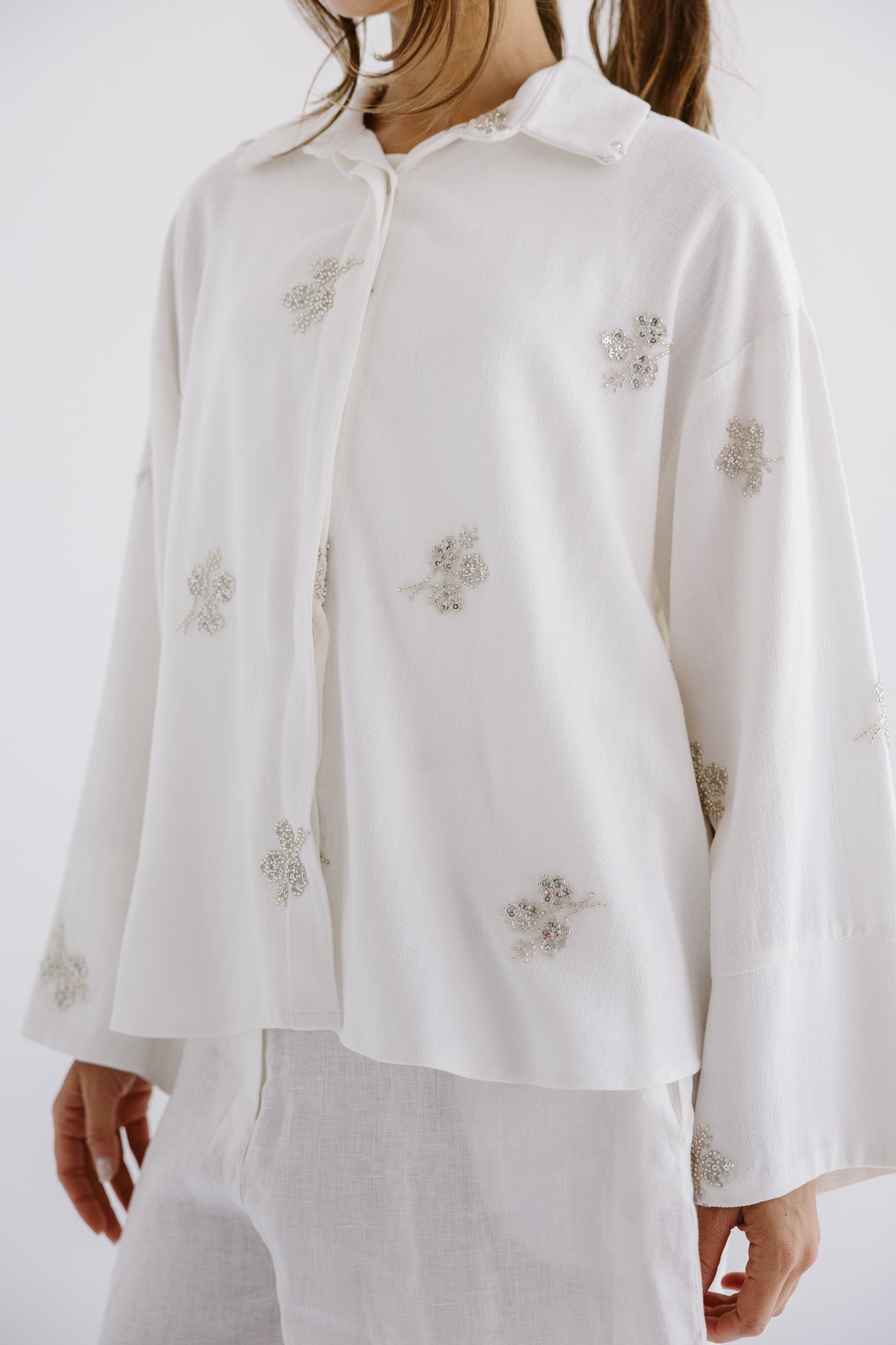 Bloom Blouse White - AB ESSENTIALS