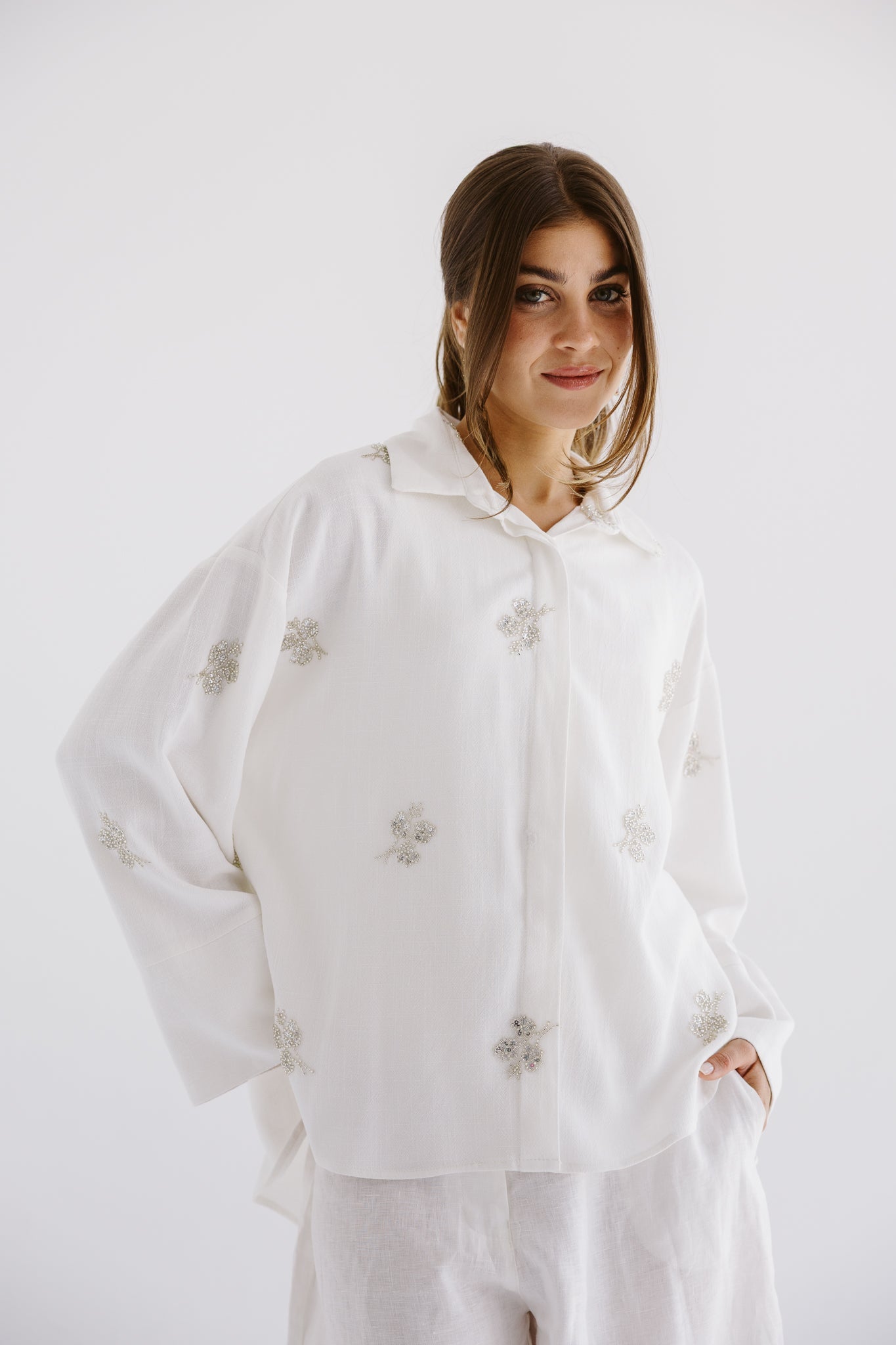 Bloom Blouse White - AB ESSENTIALS