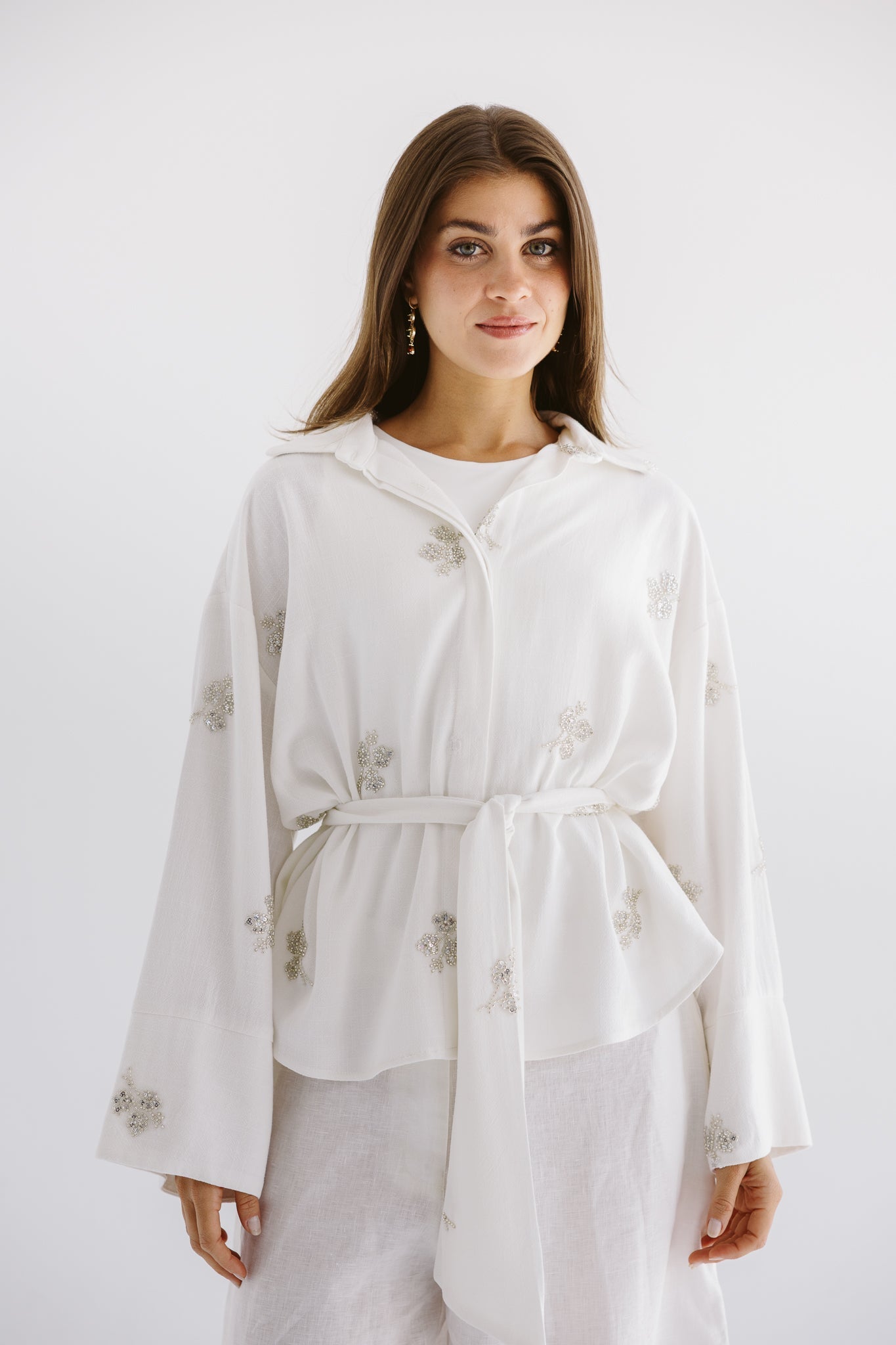 Bloom Blouse White - AB ESSENTIALS
