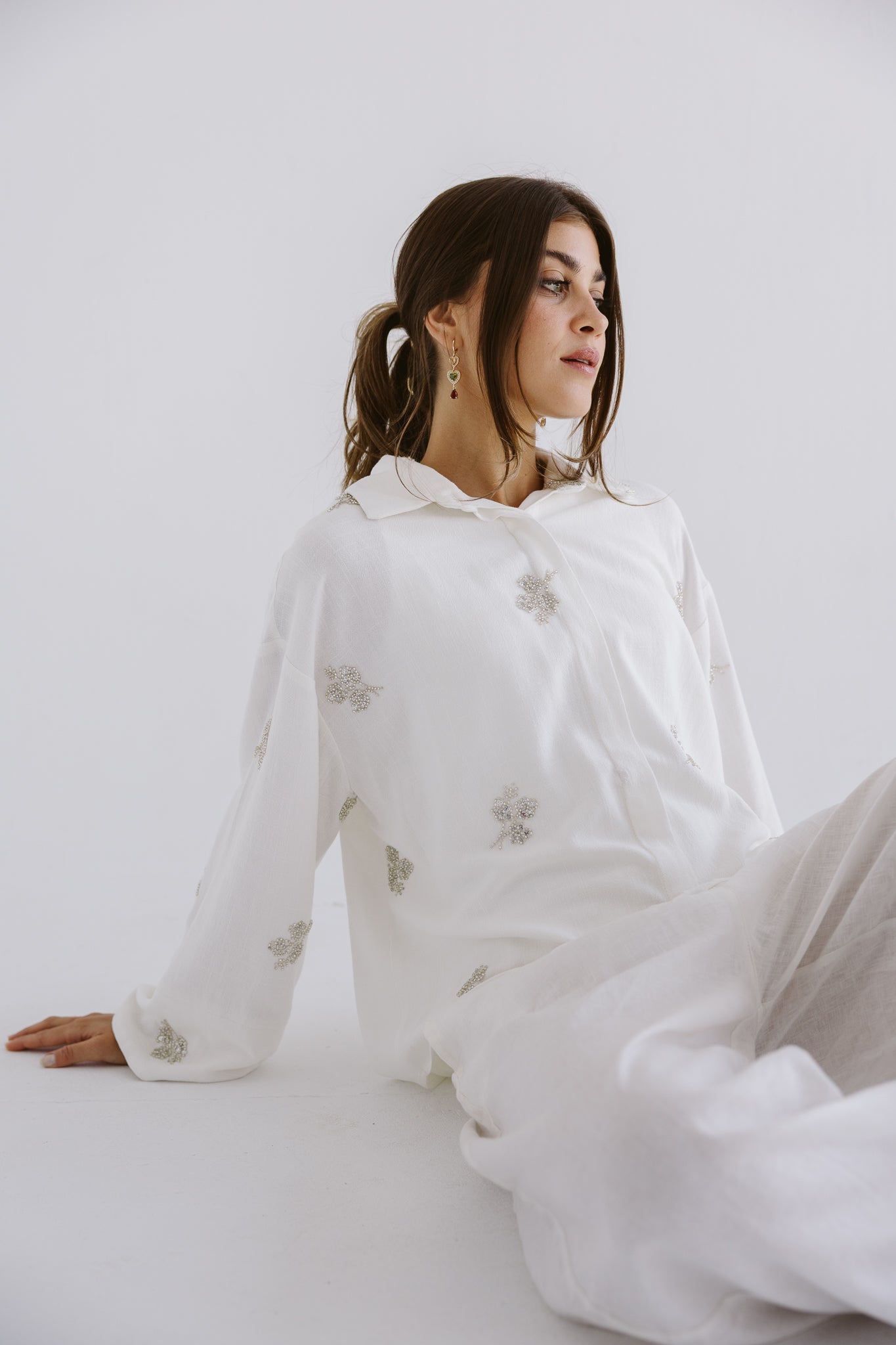 Bloom Blouse White - AB ESSENTIALS