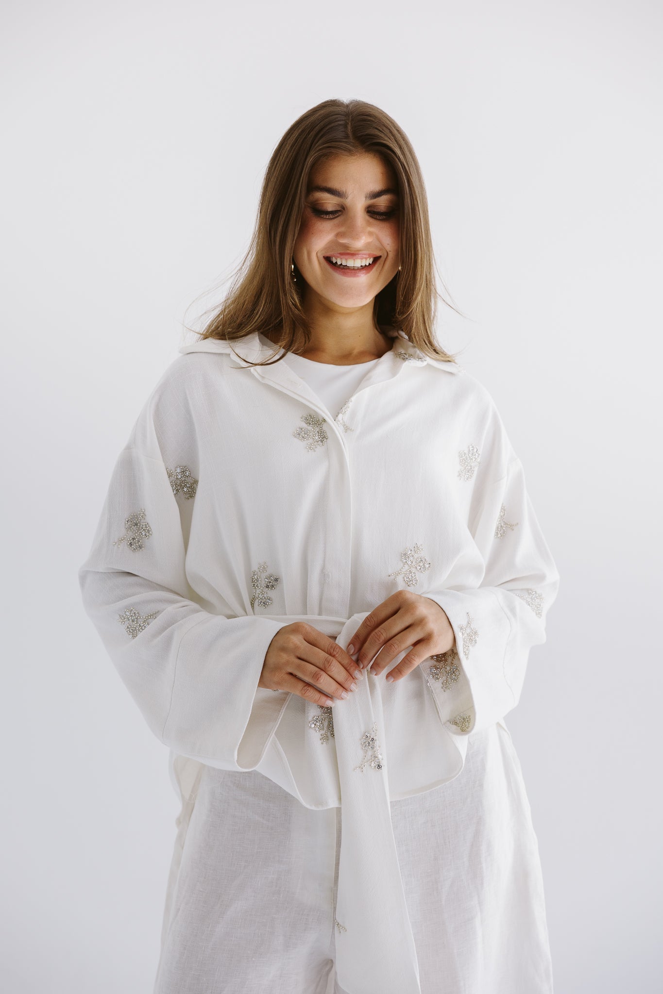 Bloom Blouse White - AB ESSENTIALS