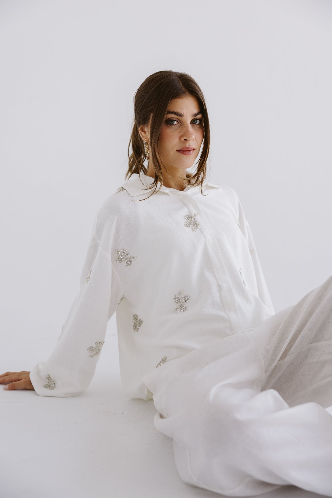 Bloom Blouse White - AB ESSENTIALS