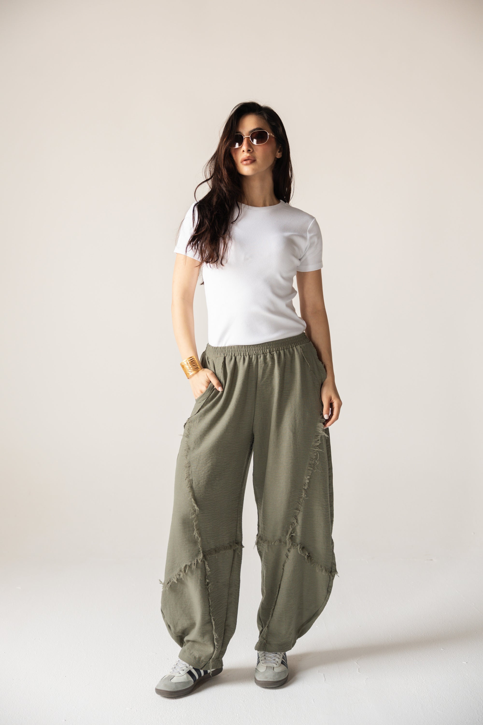 Blush Girl Pants Olive - AB ESSENTIALS
