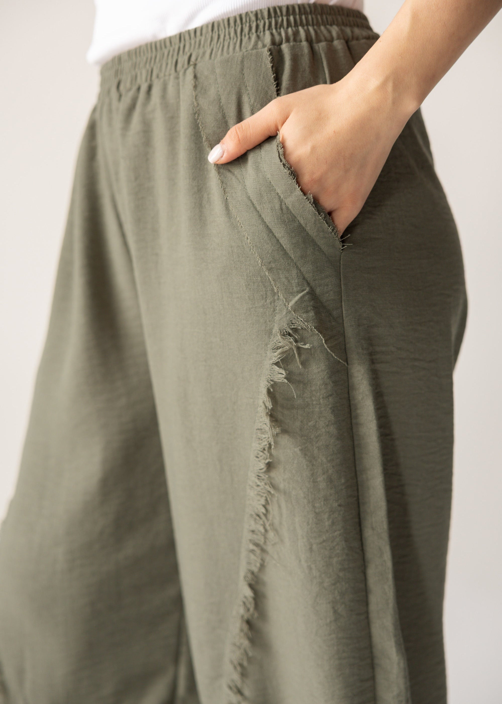 Blush Girl Pants Olive - AB ESSENTIALS