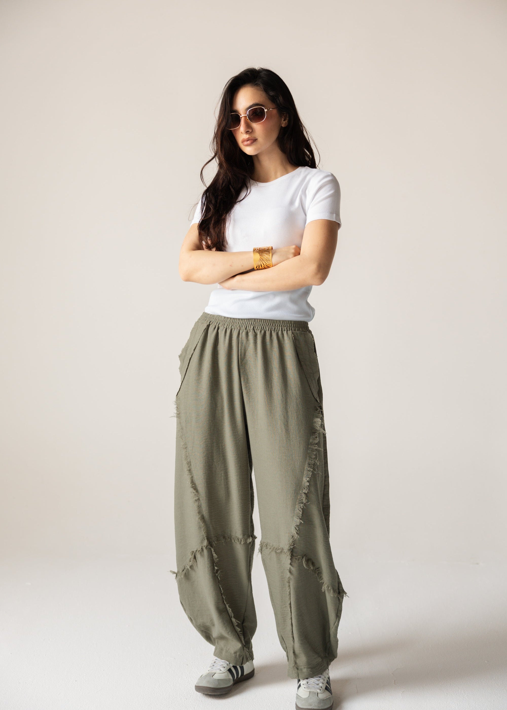 Blush Girl Pants Olive - AB ESSENTIALS