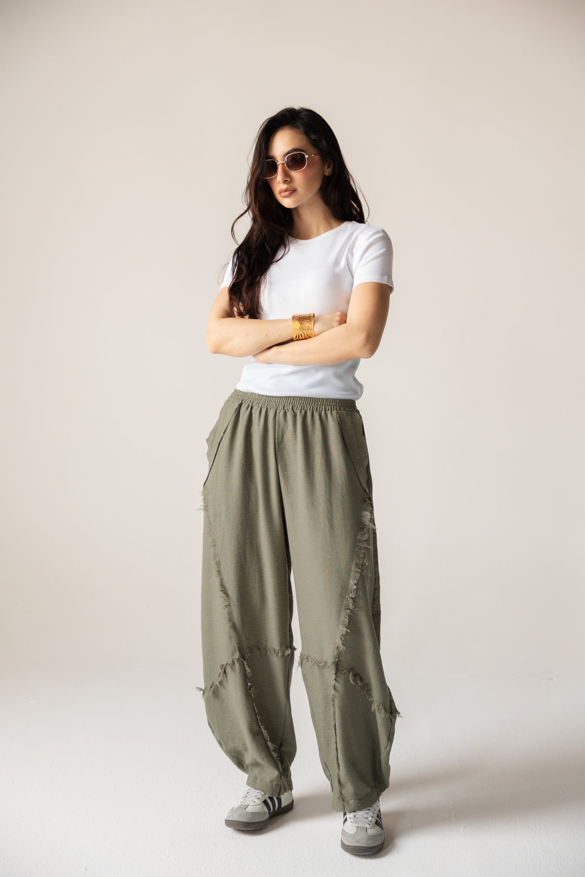 Blush Girl Pants Olive - AB ESSENTIALS