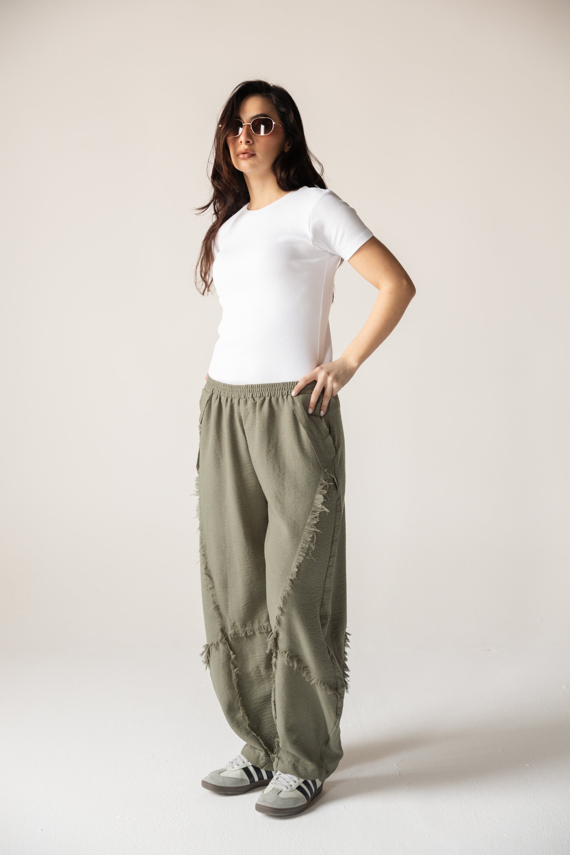 Blush Girl Pants Olive - AB ESSENTIALS