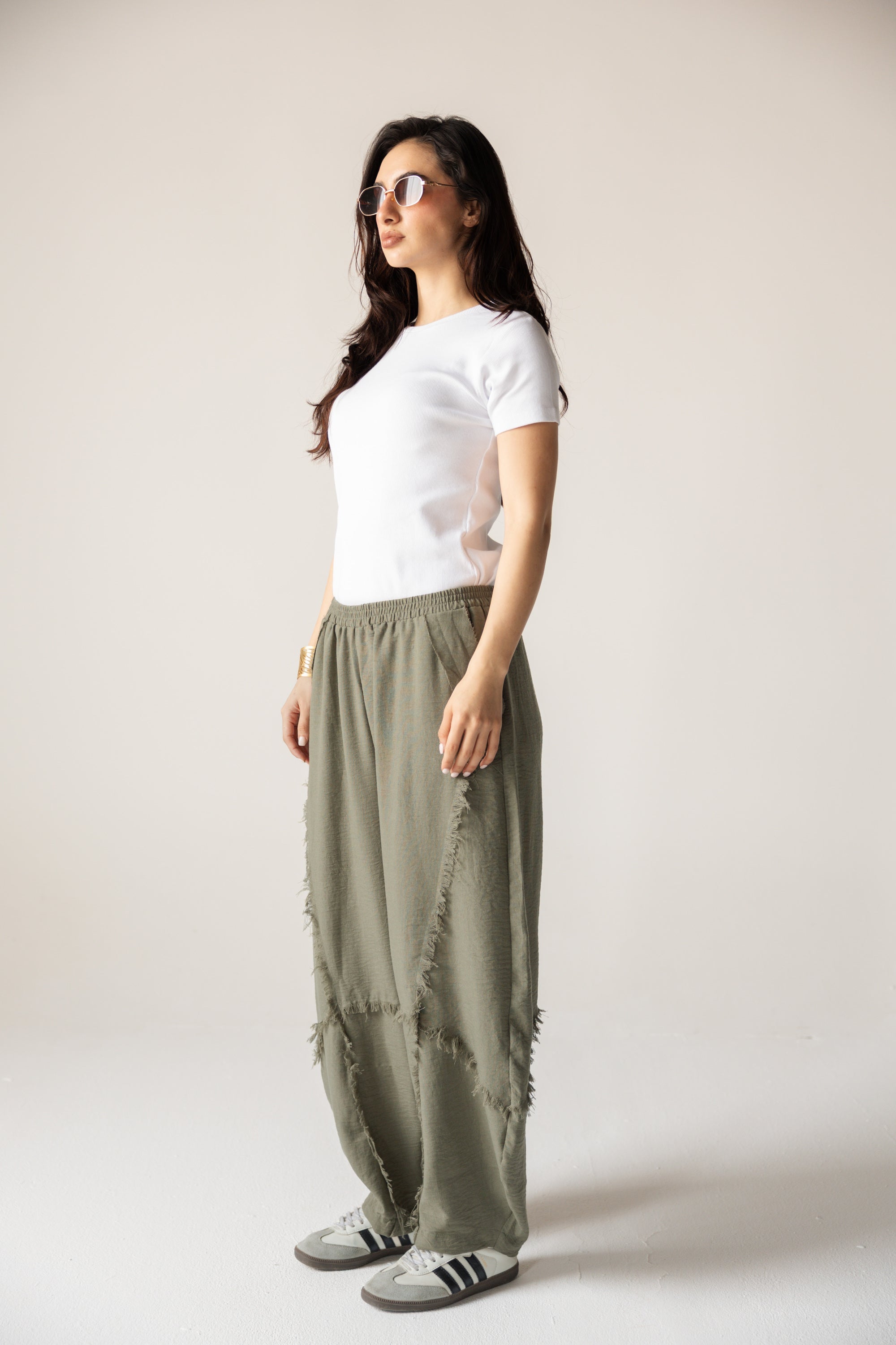 Blush Girl Pants Olive - AB ESSENTIALS
