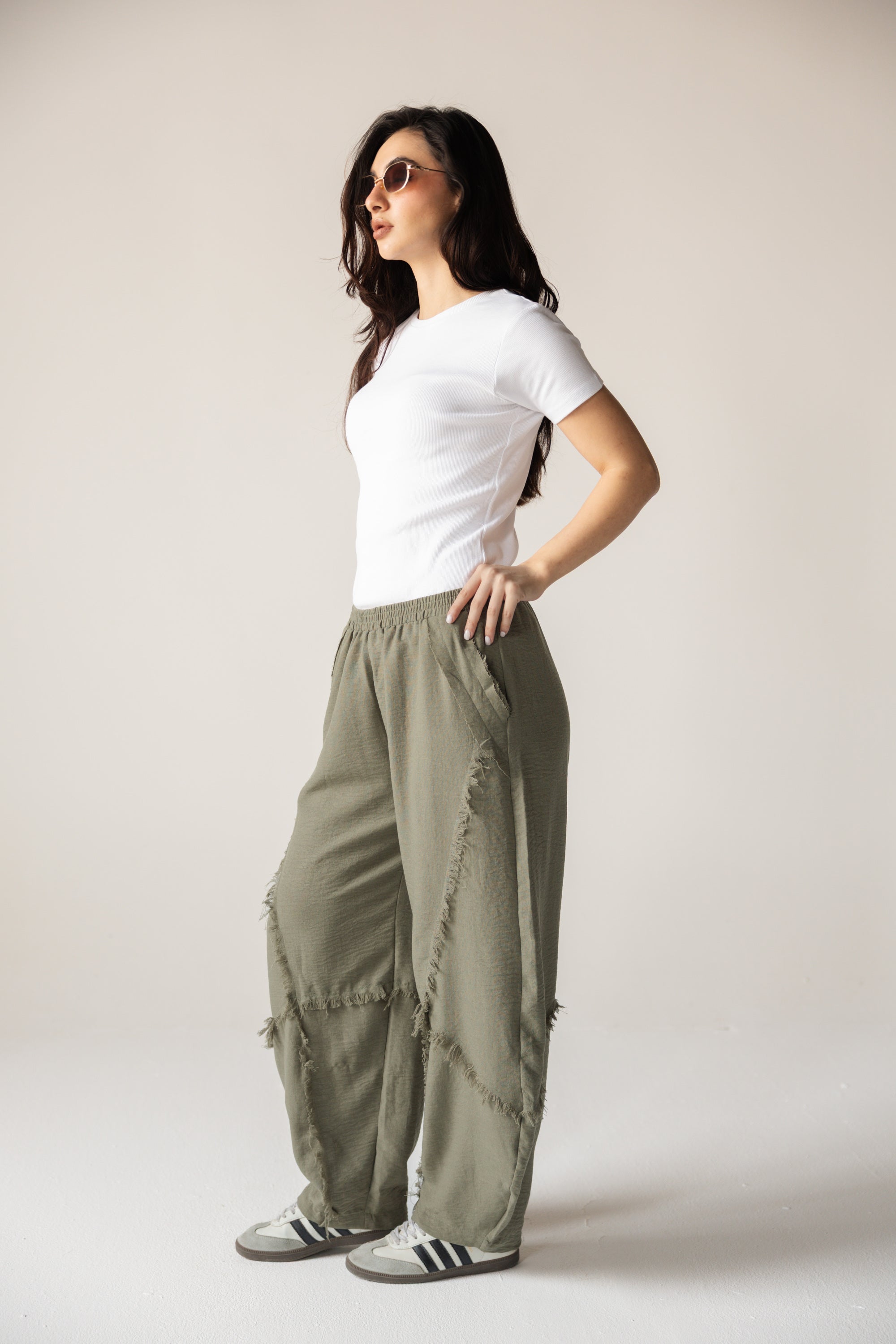 Blush Girl Pants Olive - AB ESSENTIALS