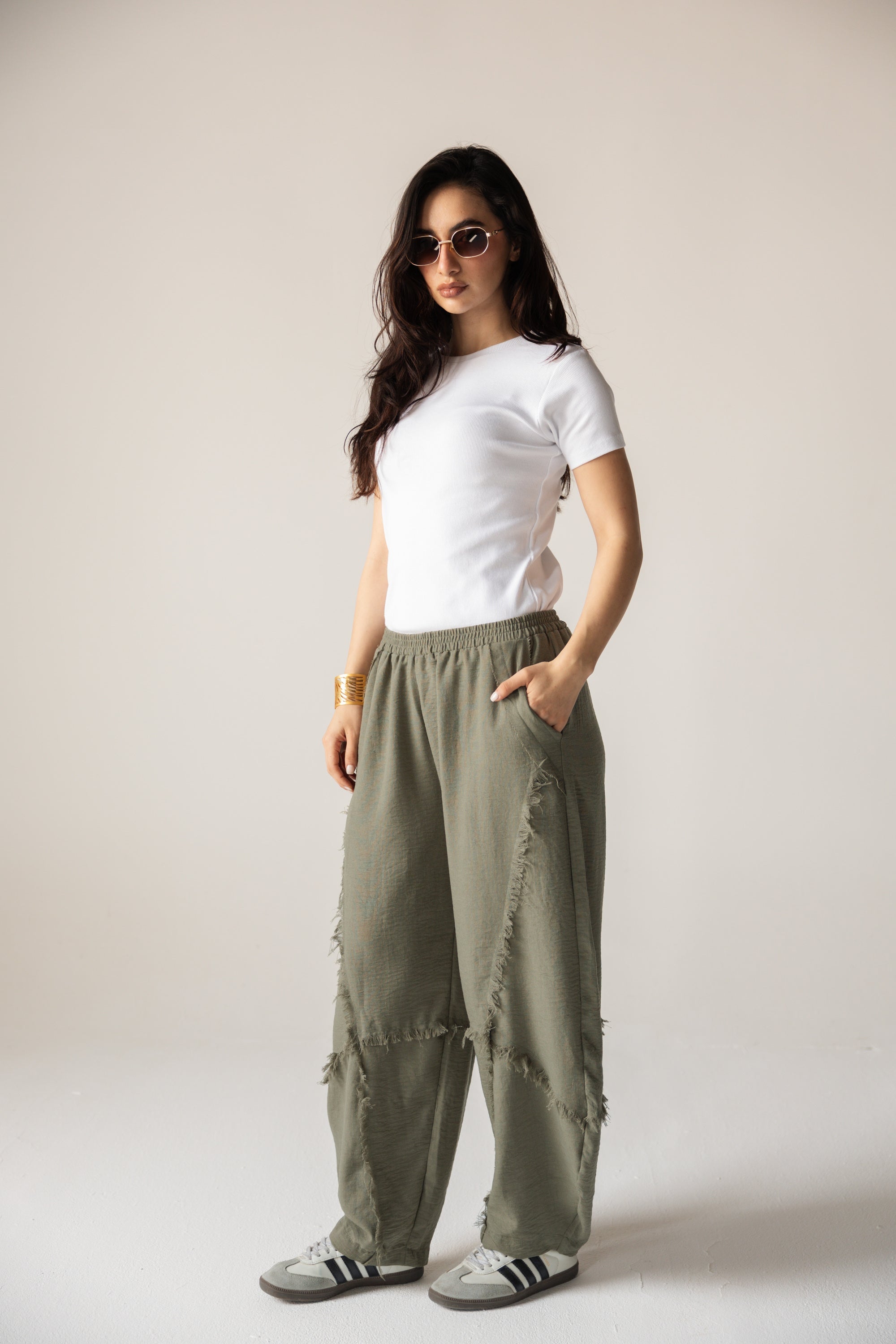 Blush Girl Pants Olive - AB ESSENTIALS