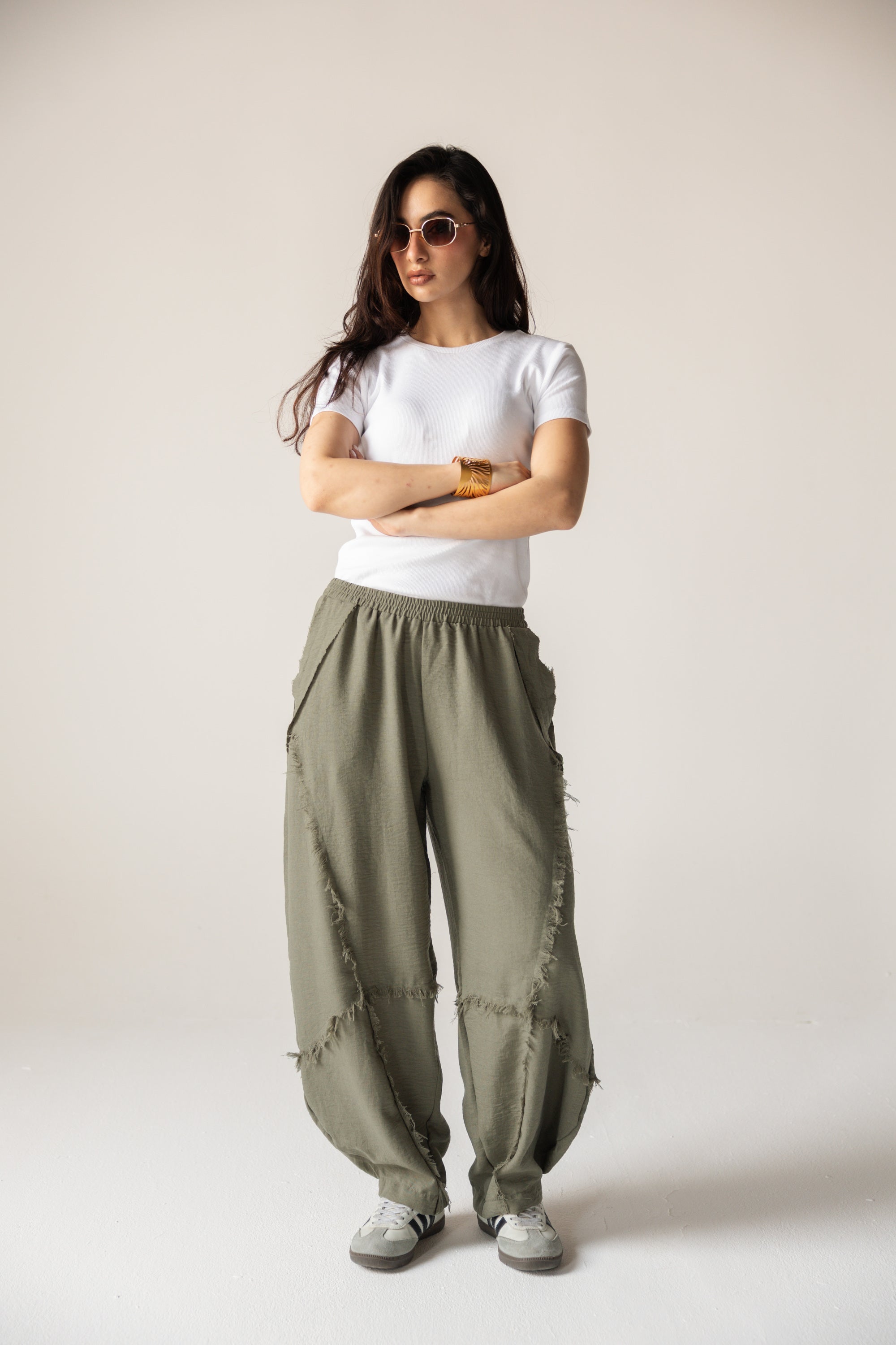 Blush Girl Pants Olive - AB ESSENTIALS