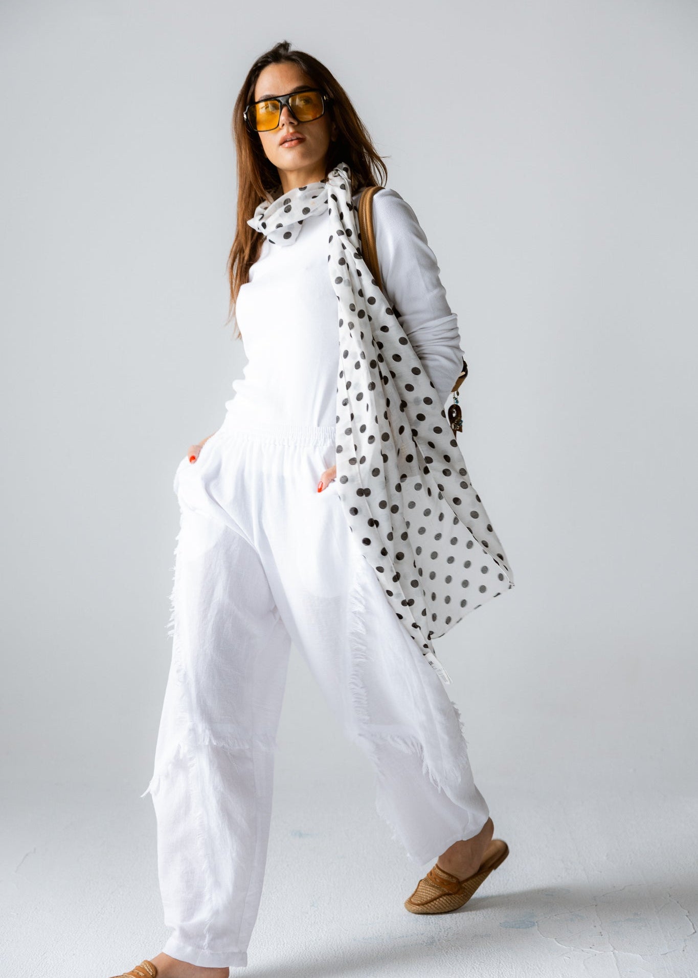 Blush Girl Pants White - AB ESSENTIALS