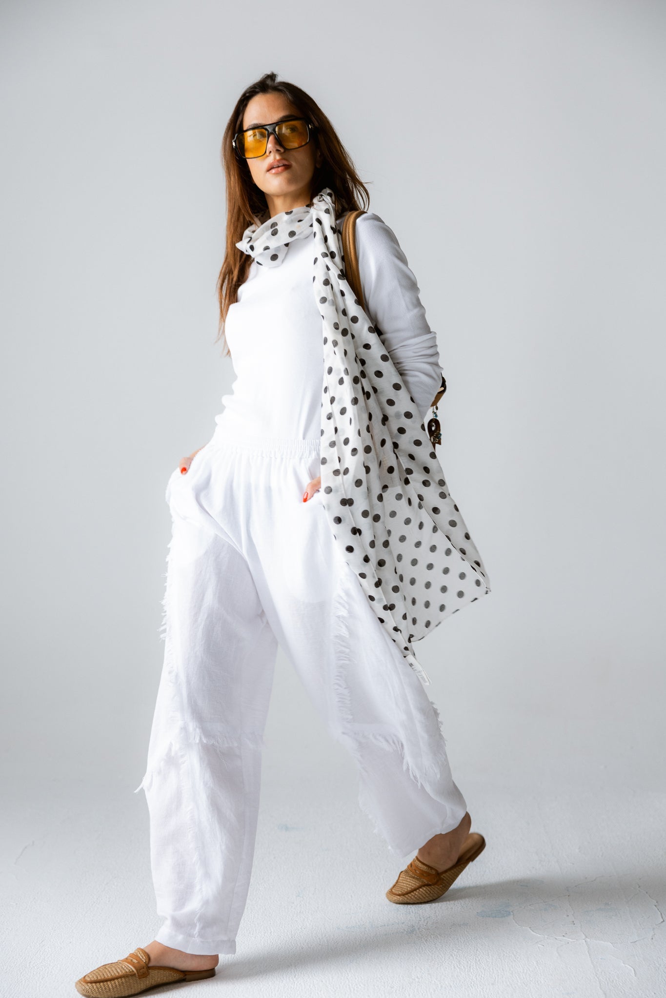 Blush Girl Pants White - AB ESSENTIALS