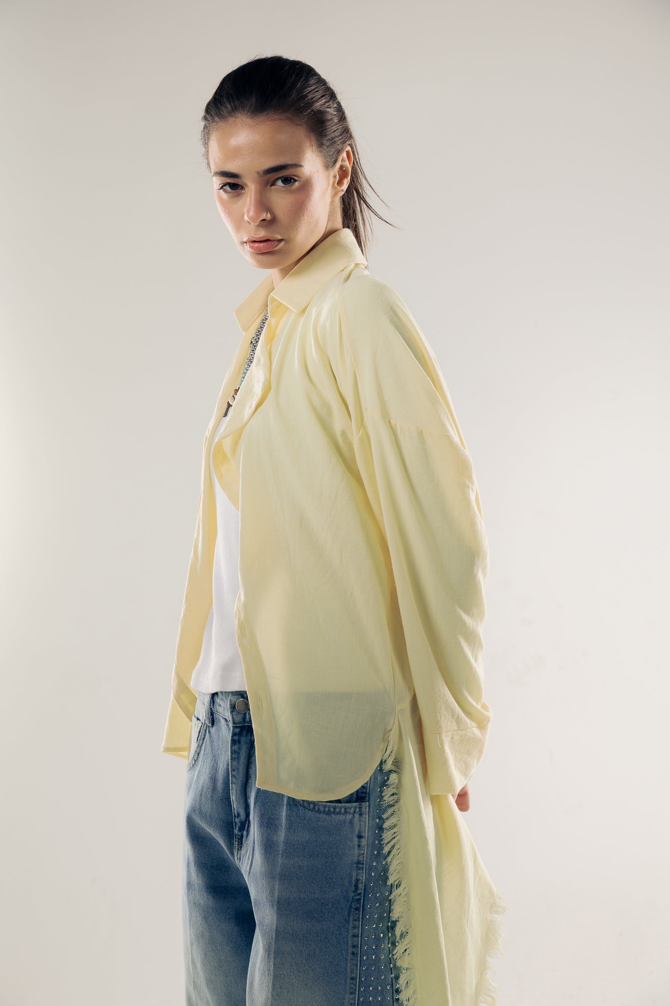 Blush Girl Shirt Butter Yellow - AB ESSENTIALS