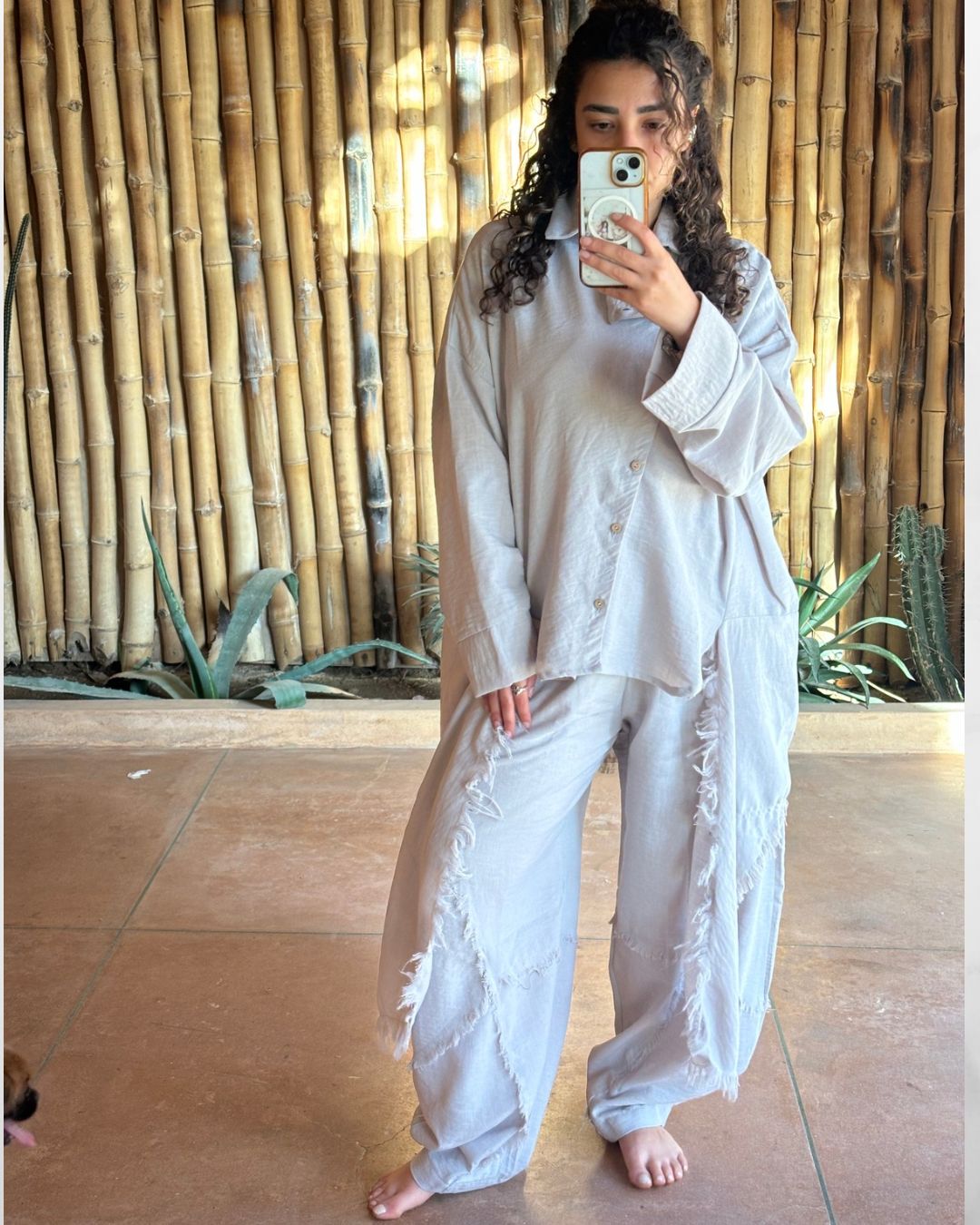 Blush Girl Shirt Grey - AB ESSENTIALS