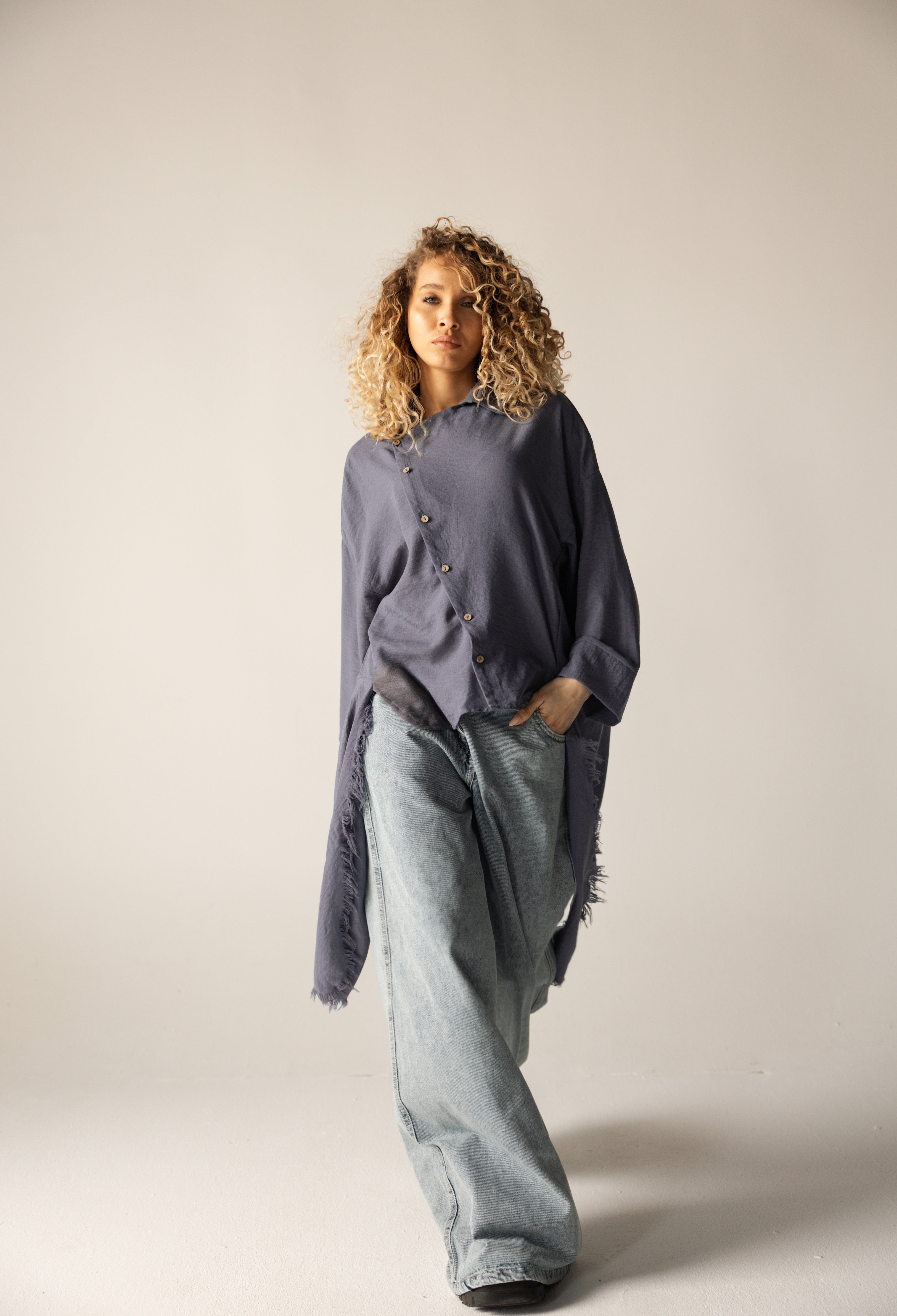 Blush Girl Shirt Ocean Teal - AB ESSENTIALS