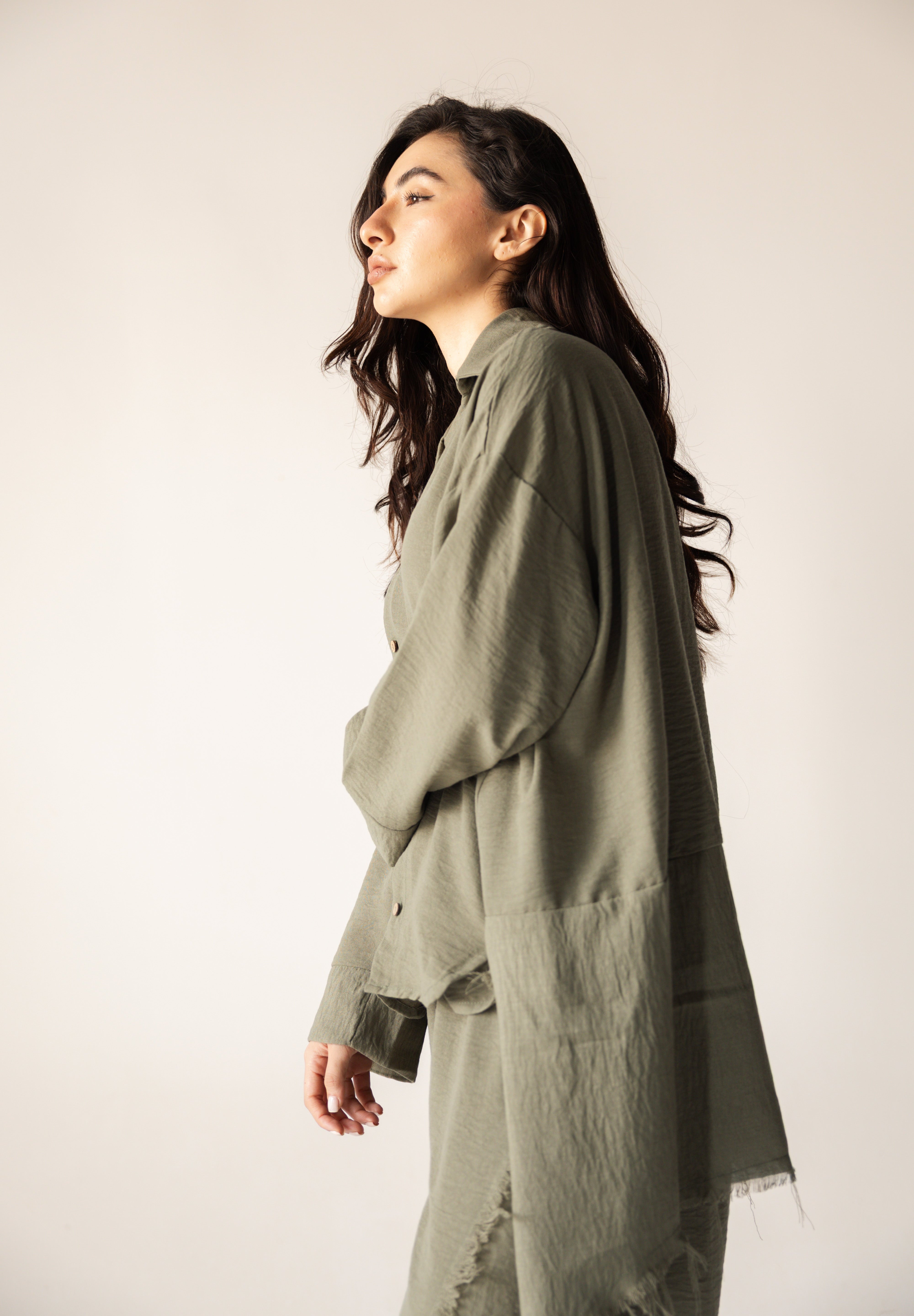 Blush Girl Shirt Olive - AB ESSENTIALS