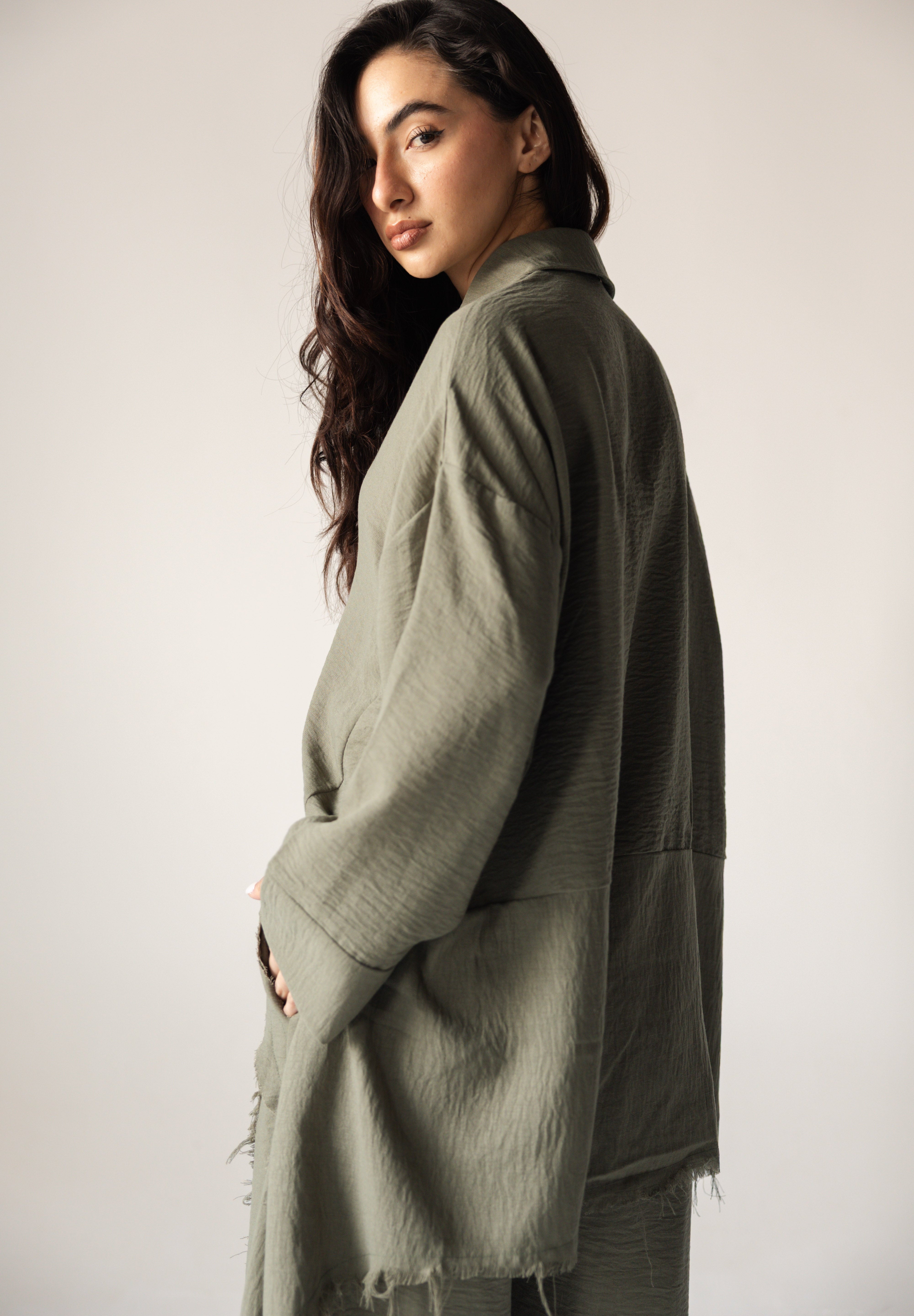 Blush Girl Shirt Olive - AB ESSENTIALS
