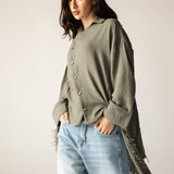Blush Girl Shirt Olive - AB ESSENTIALS