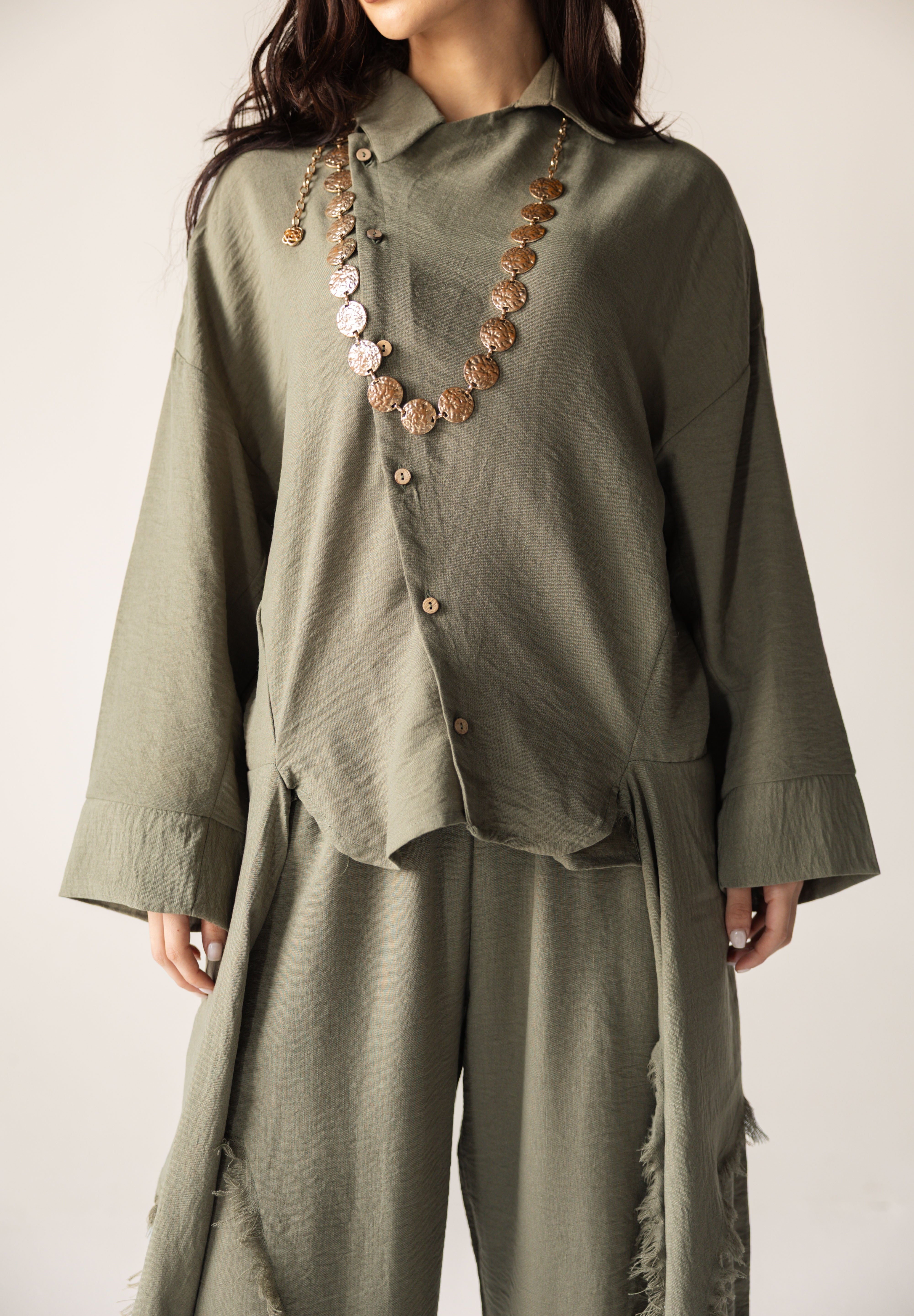 Blush Girl Shirt Olive - AB ESSENTIALS