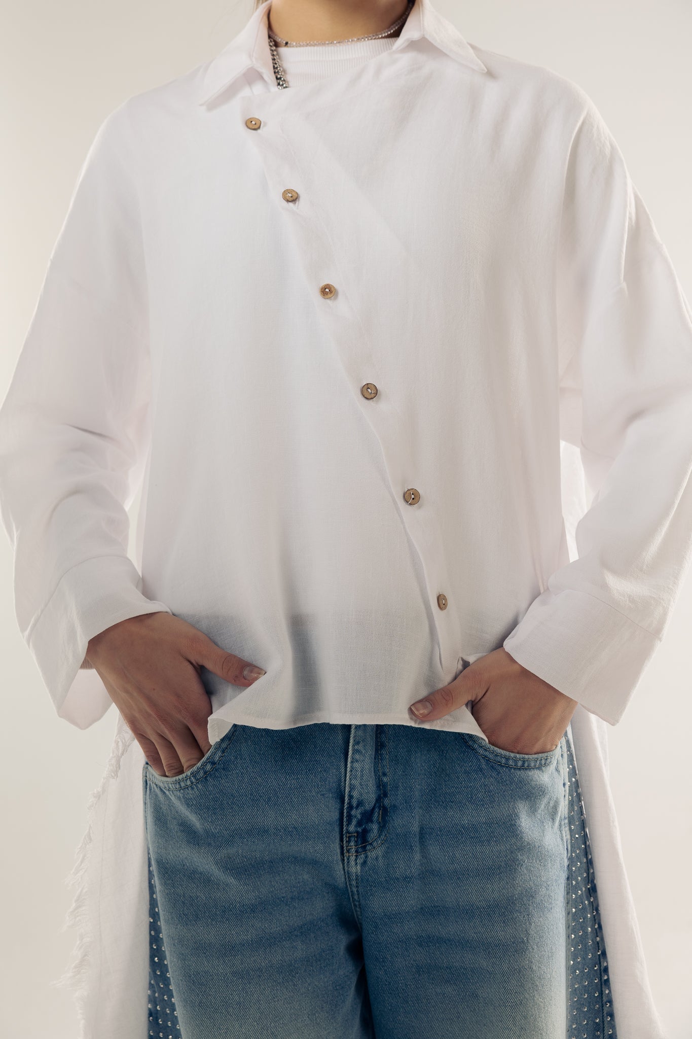 Blush Girl Shirt White - AB ESSENTIALS