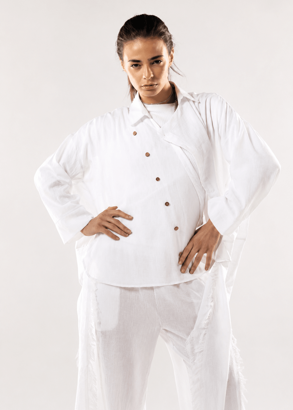 Blush Girl Shirt White - AB ESSENTIALS