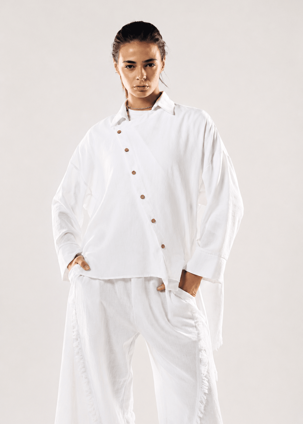 Blush Girl Shirt White - AB ESSENTIALS