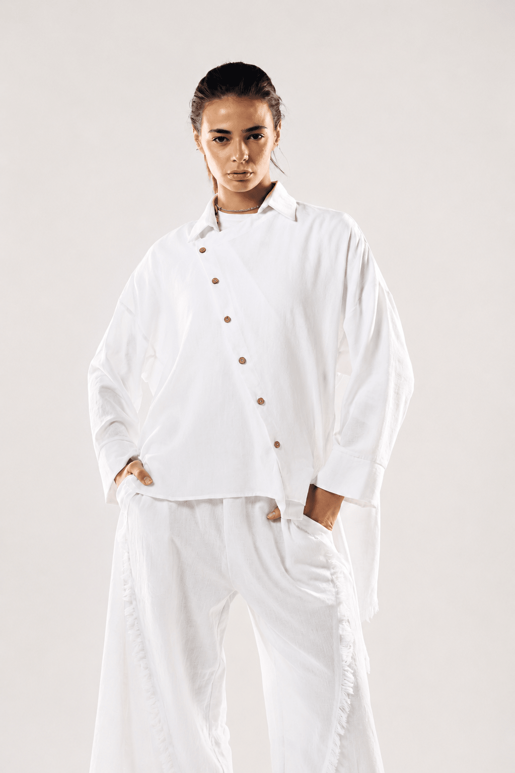 Blush Girl Shirt White - AB ESSENTIALS