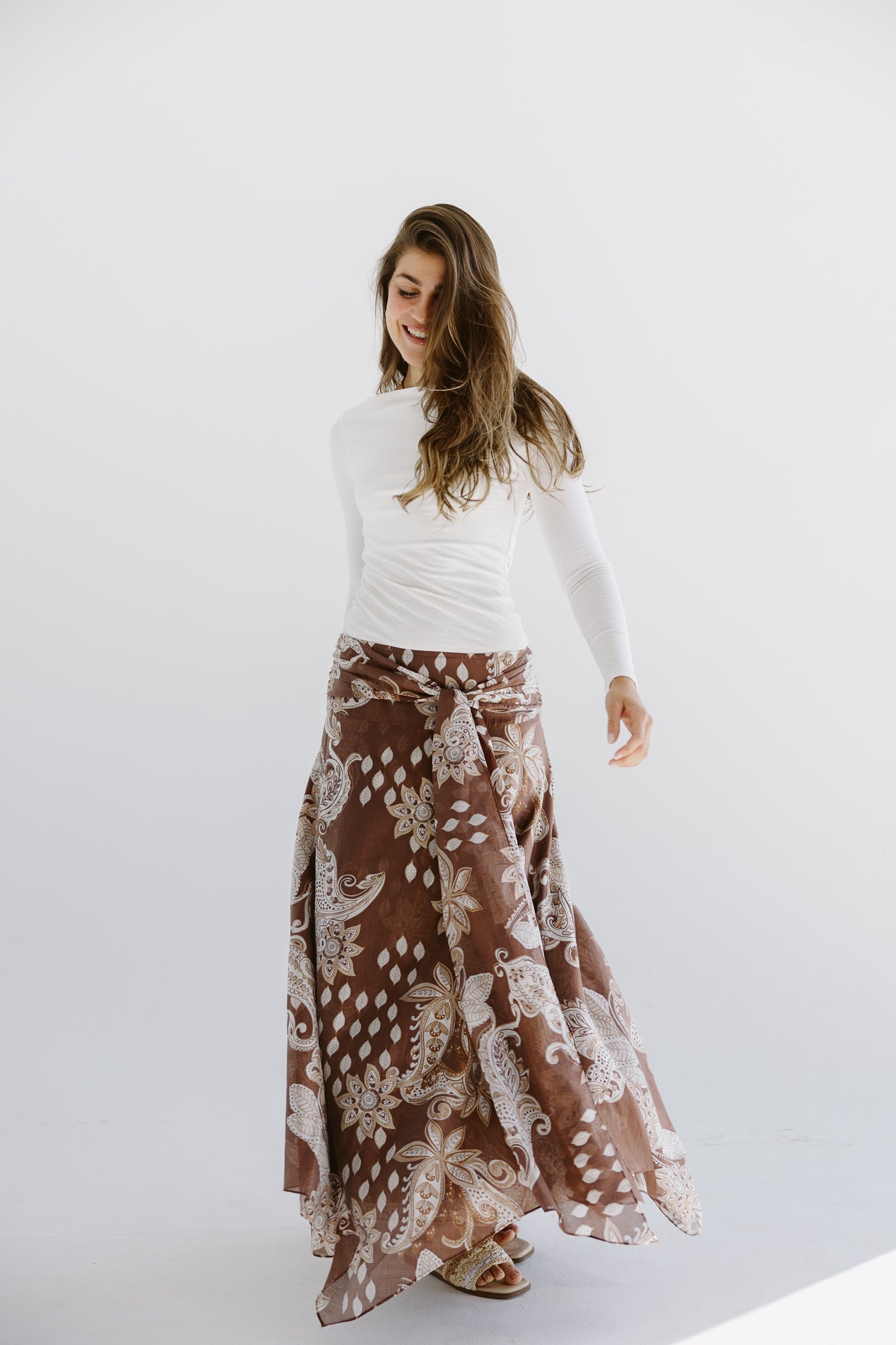 Boho Skirt Brown - AB ESSENTIALS