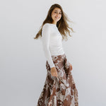 Boho Skirt Brown - AB ESSENTIALS