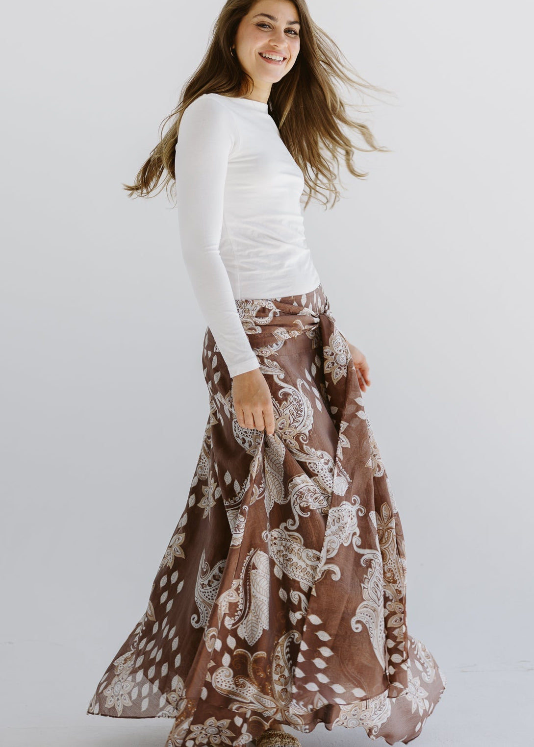 Boho Skirt Brown - AB ESSENTIALS