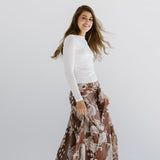 Boho Skirt Brown - AB ESSENTIALS