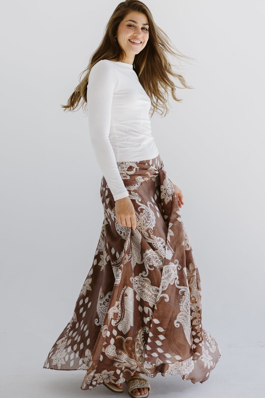 Boho Skirt Brown - AB ESSENTIALS