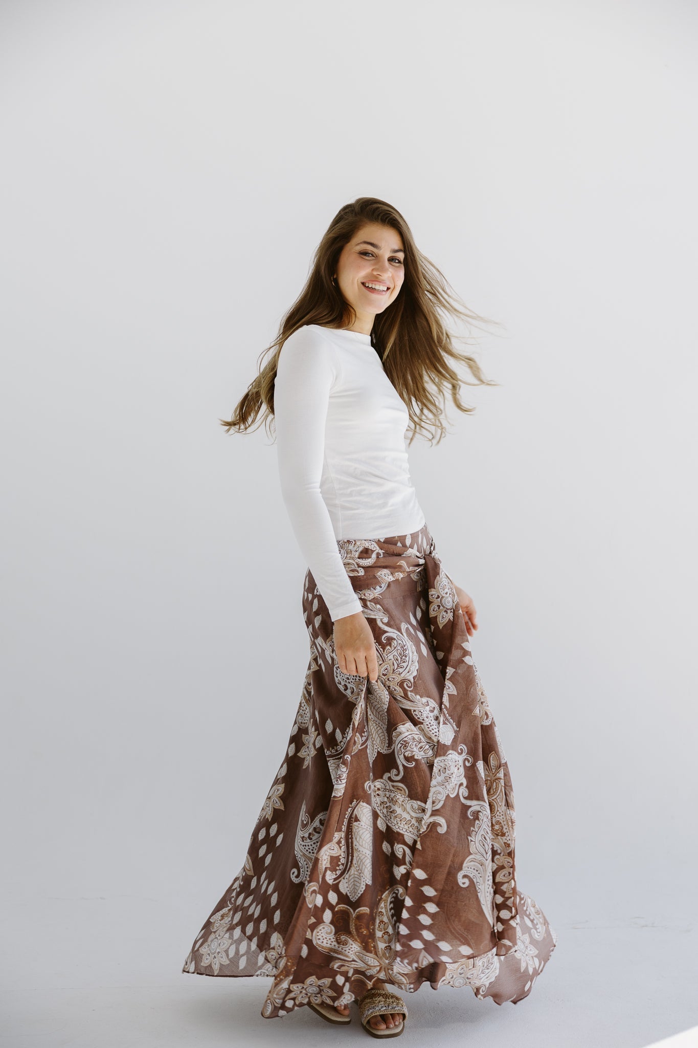 Boho Skirt Brown - AB ESSENTIALS
