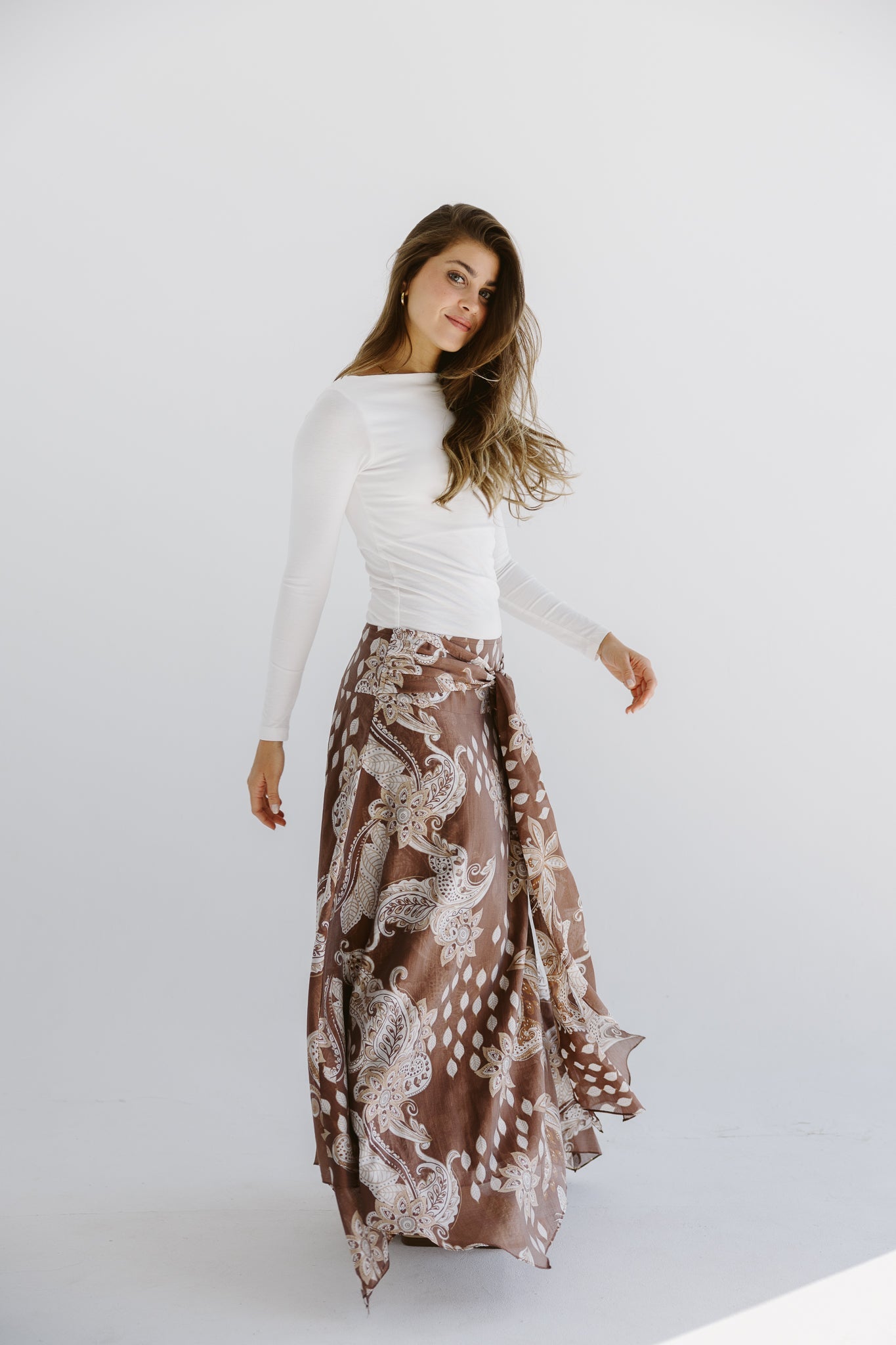 Boho Skirt Brown - AB ESSENTIALS