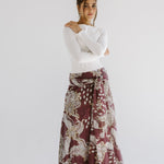 Boho Skirt Burgundy - AB ESSENTIALS
