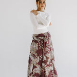 Boho Skirt Burgundy - AB ESSENTIALS