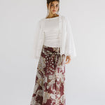 Boho Skirt Burgundy - AB ESSENTIALS