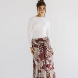 Boho Skirt Burgundy - AB ESSENTIALS