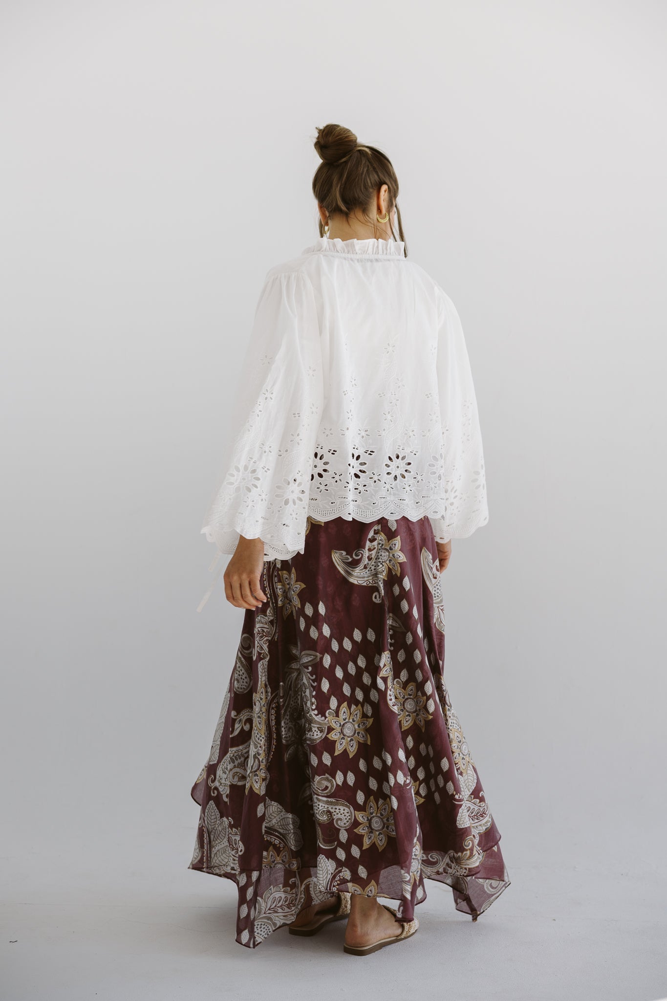 Boho Skirt Burgundy - AB ESSENTIALS
