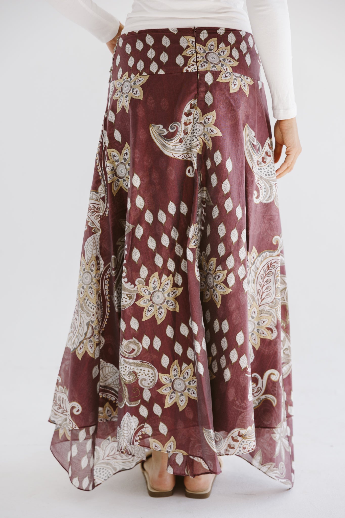 Boho Skirt Burgundy - AB ESSENTIALS