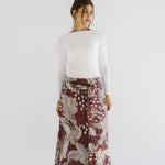 Boho Skirt Burgundy - AB ESSENTIALS