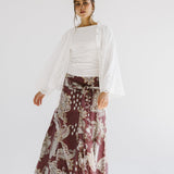 Boho Skirt Burgundy - AB ESSENTIALS
