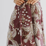 Boho Skirt Burgundy - AB ESSENTIALS