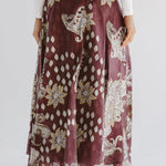 Boho Skirt Burgundy - AB ESSENTIALS