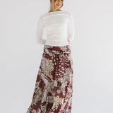 Boho Skirt Burgundy - AB ESSENTIALS