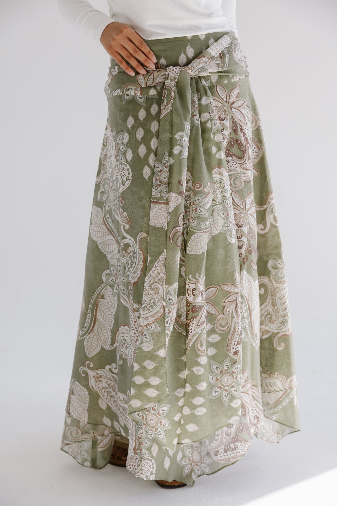 Boho Skirt Olive - AB ESSENTIALS